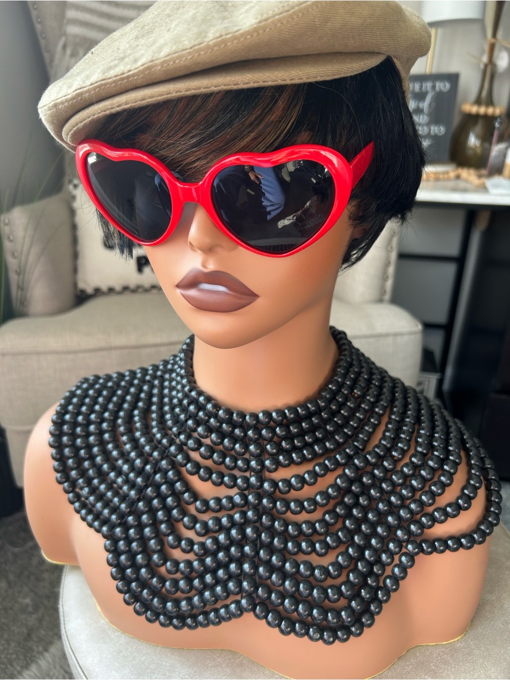 ✨NEW Red Heart Statement Sunglasses for Women